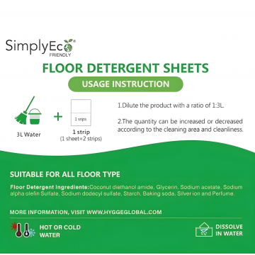 SimplyEco Floor Detergent Sheets 3in1 Nature Fresh (32pcs)